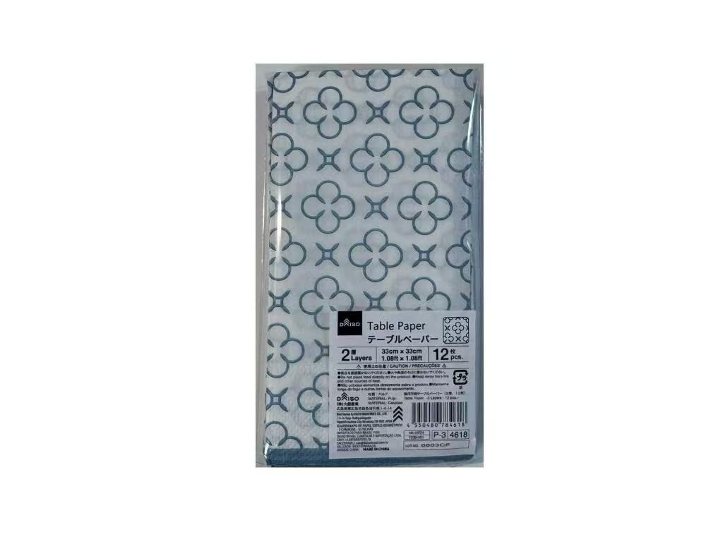 Geometric Pattern Table Paper (2-ply, 12 sheets)