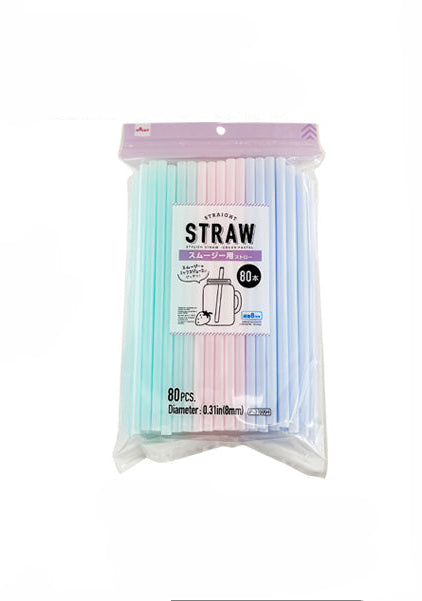 Smoothie Straws (Pastel, 80 Pieces)