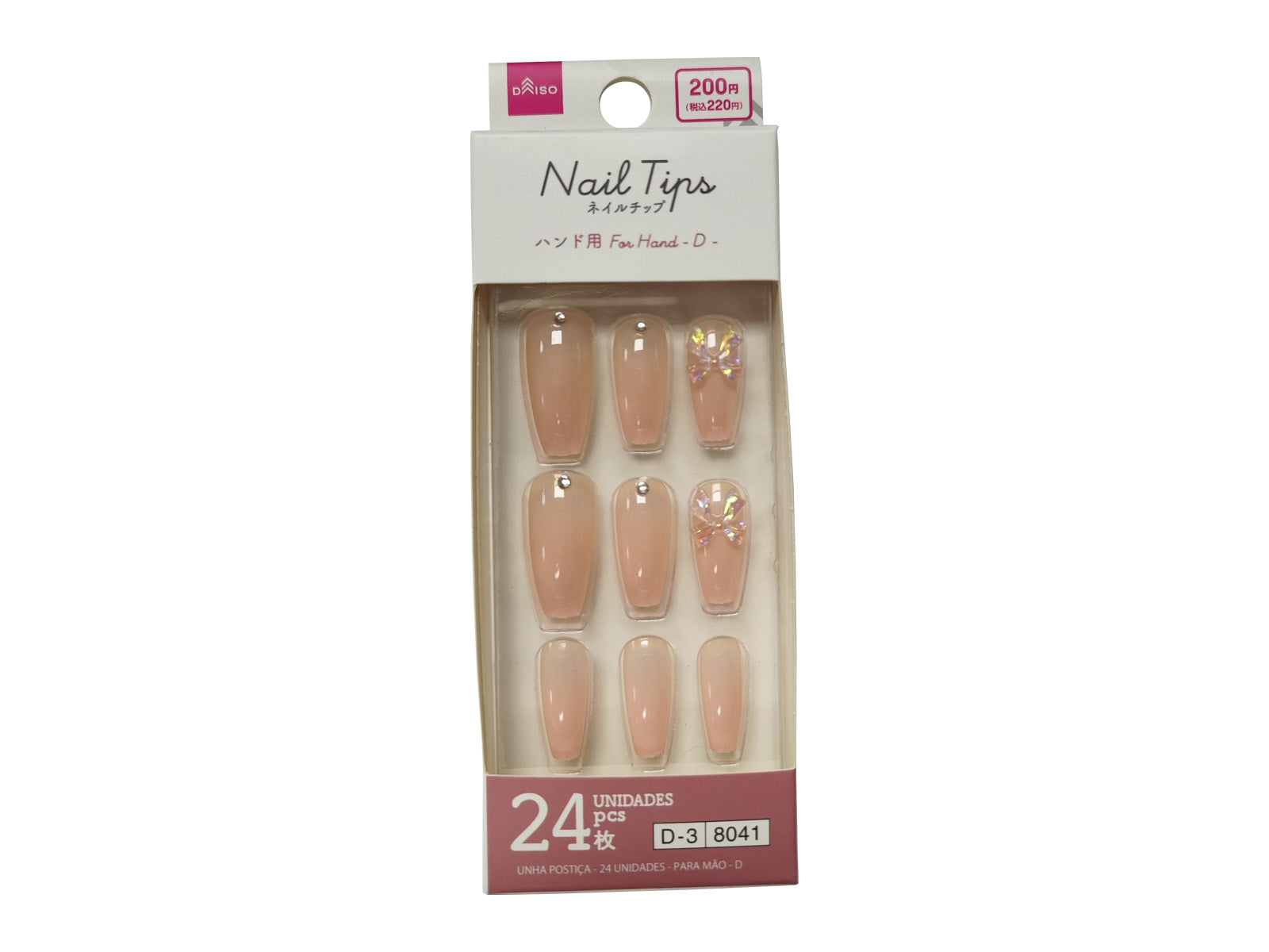 Nail Tips (24 Pieces, Hand Use, D)