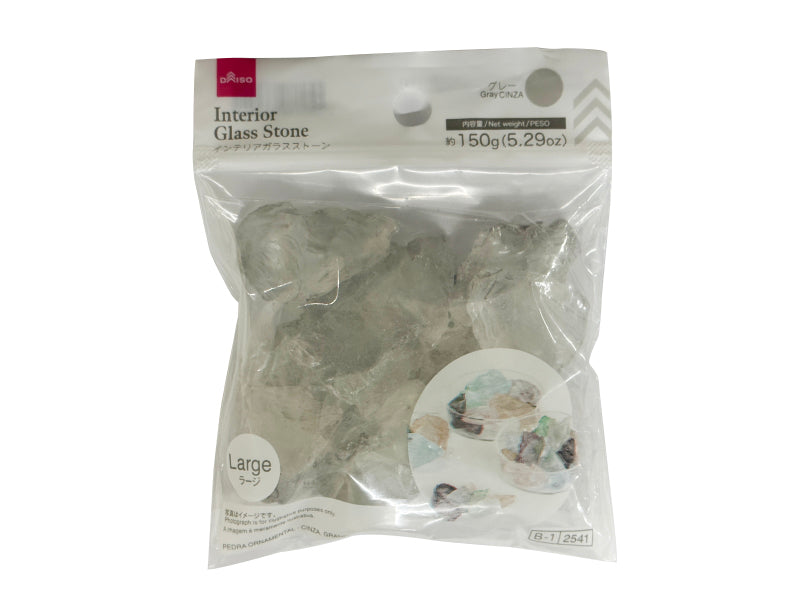 Interior Glass Stone (Gray, Large)