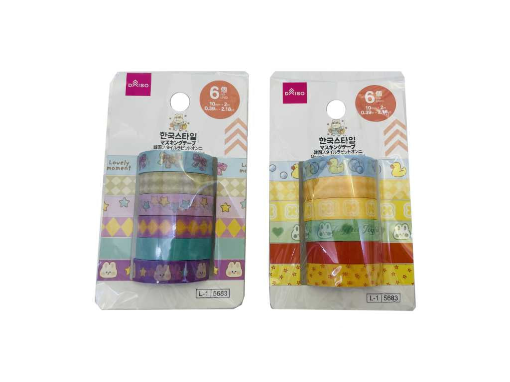 Masking Tape (Korean Style Rabbit Onni, 6 pieces)