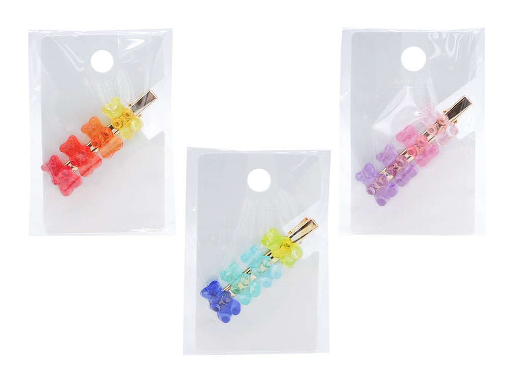 Bear Hair Clip (Clear Color)