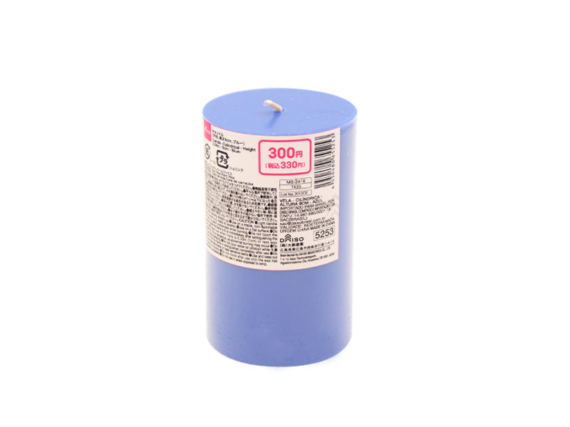 Candle (Cylinder, Height 9cm, Blue)