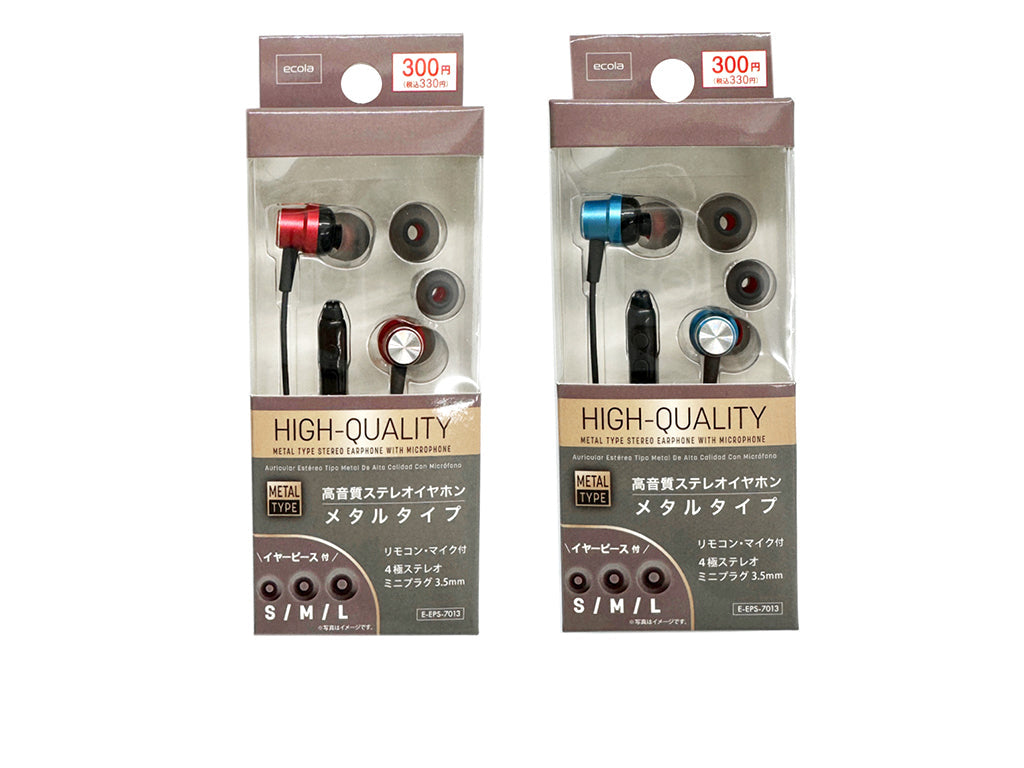 High-Quality Stereo Earphones (With Microphone, Metal Type) 4