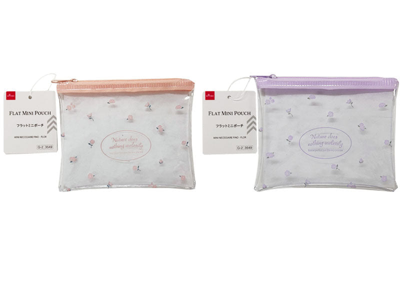 Flat Mini Pouch (Flower)