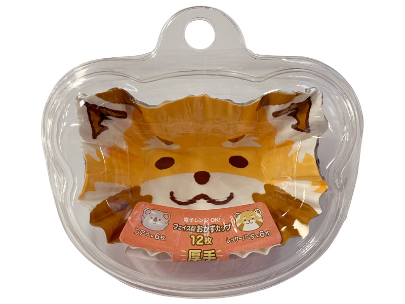 Thick Face-Type Side Dish Cups Koala & Red Panda (12 Pieces)