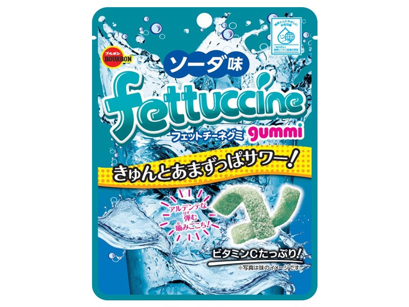 Bourbon Fettuccine Gummies Soda Flavor 50g