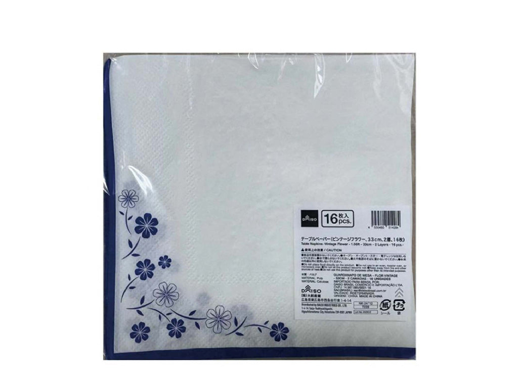 Vintage Flower Table Paper (2-ply, 16 pcs)