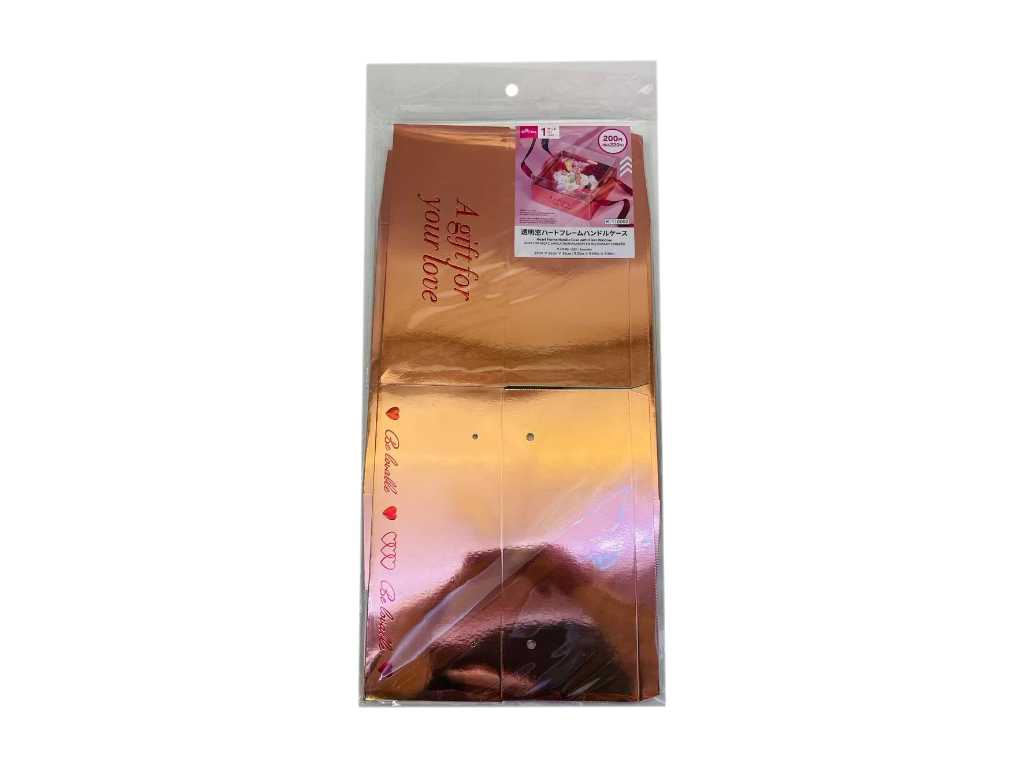 Transparent Window Heart Frame Handle Case
