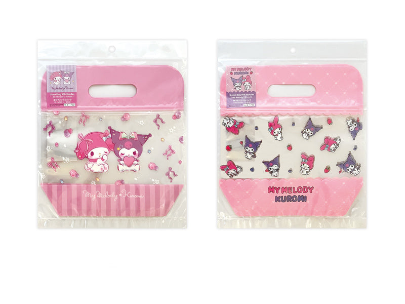 Bottom Gusset Handle Bag (My Melody & Kuromi, 3 Pieces)