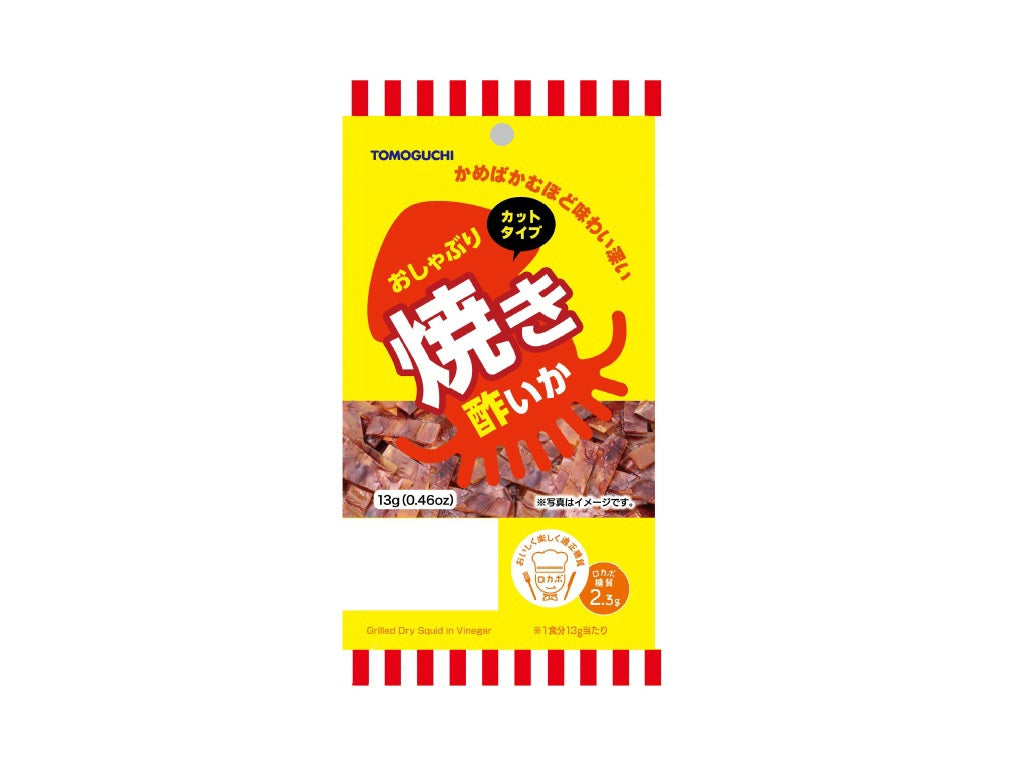 Tomoguchi Chewy Grilled Vinegar Squid Cut 13g