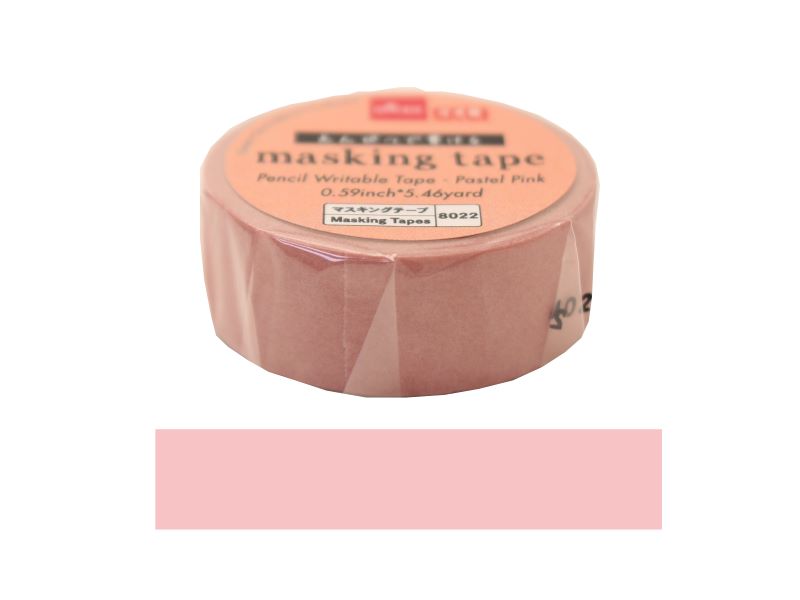 Masking Tape (Pencil Writable Tape, Pastel Pink)
