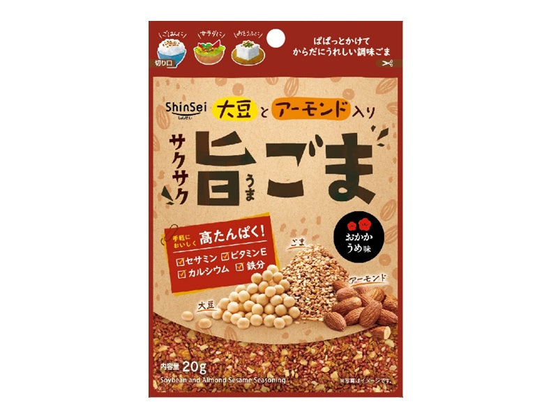 Shinsei Crispy Sesame Okaka Ume Flavor 20g