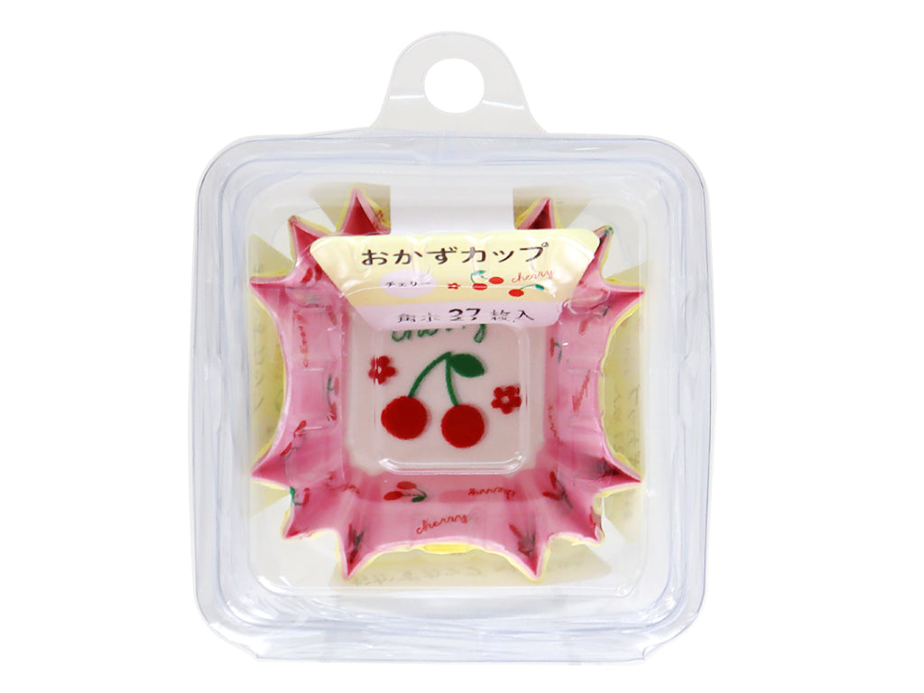 Side Dish Cup (Cherry, Small Square, 27 Pieces)