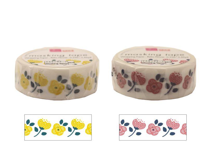 Masking Tape (Wrapping Paper, Retro Flower)