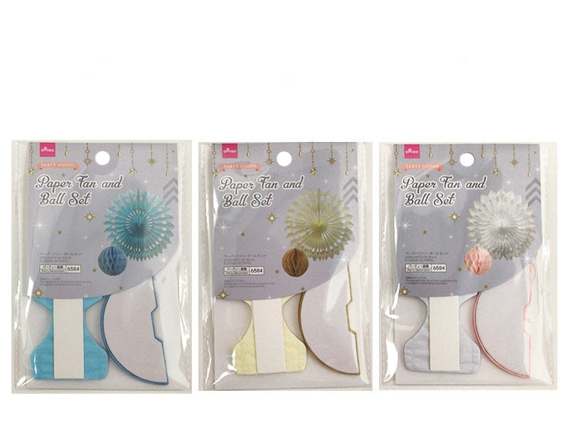 Paper Fan & Ball Set