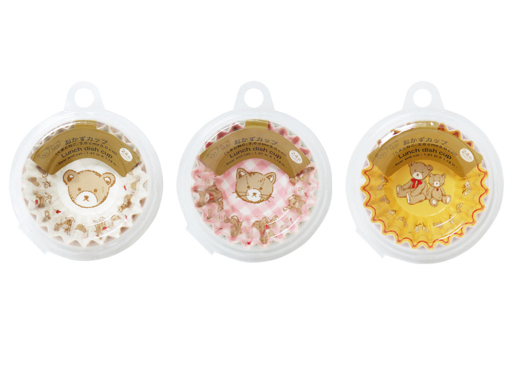 Side Dish Cup (Bear and Cat, 24 pieces)