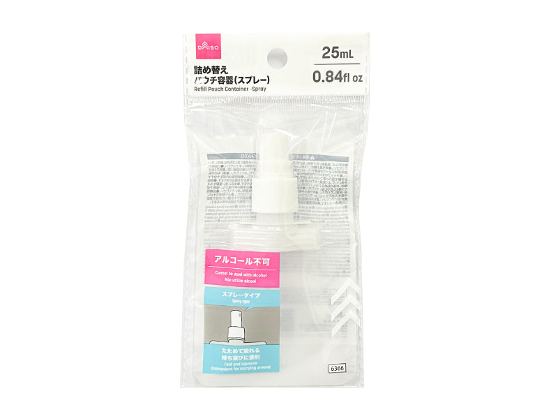 Refillable Pouch Container (Spray)