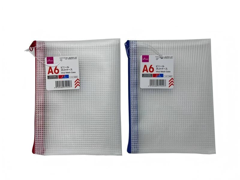 Vinyl Net Case (Smooth Material, A6, Red/Blue)