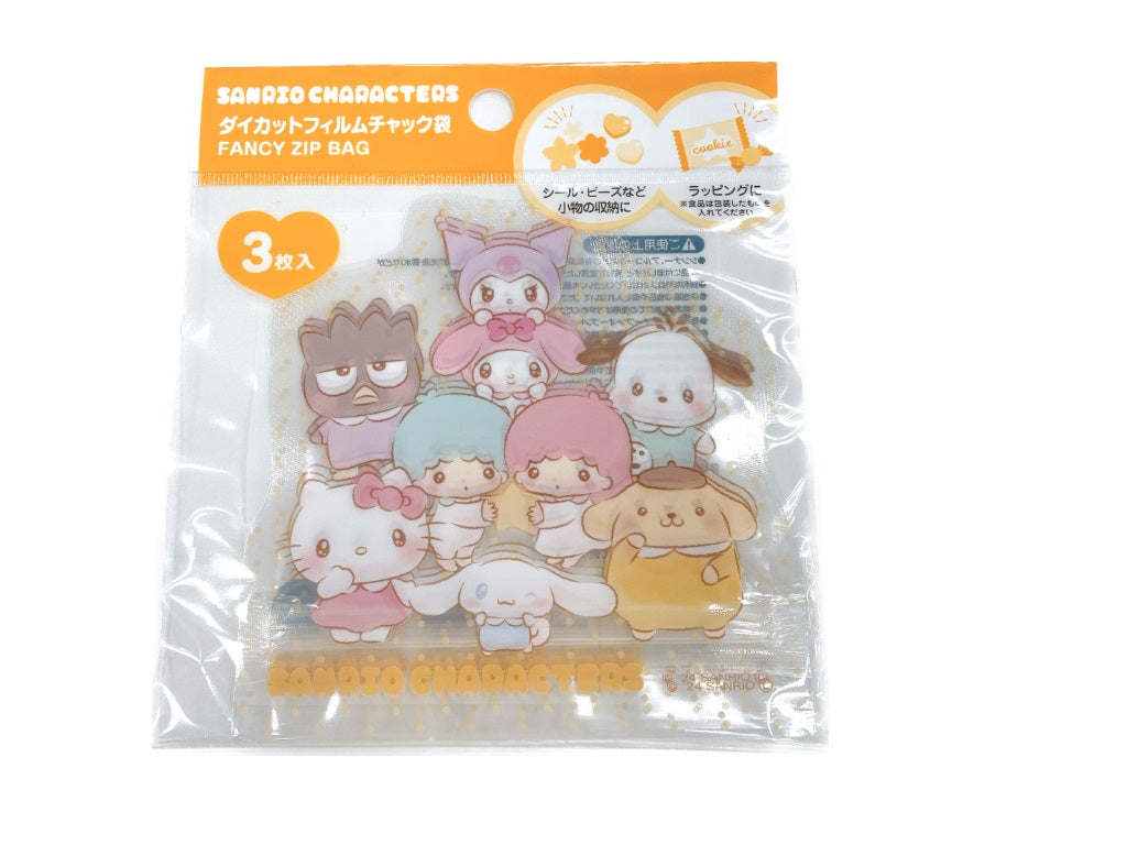 Die-Cut Film Chuck Bag 3P Character Mix - Squeeze