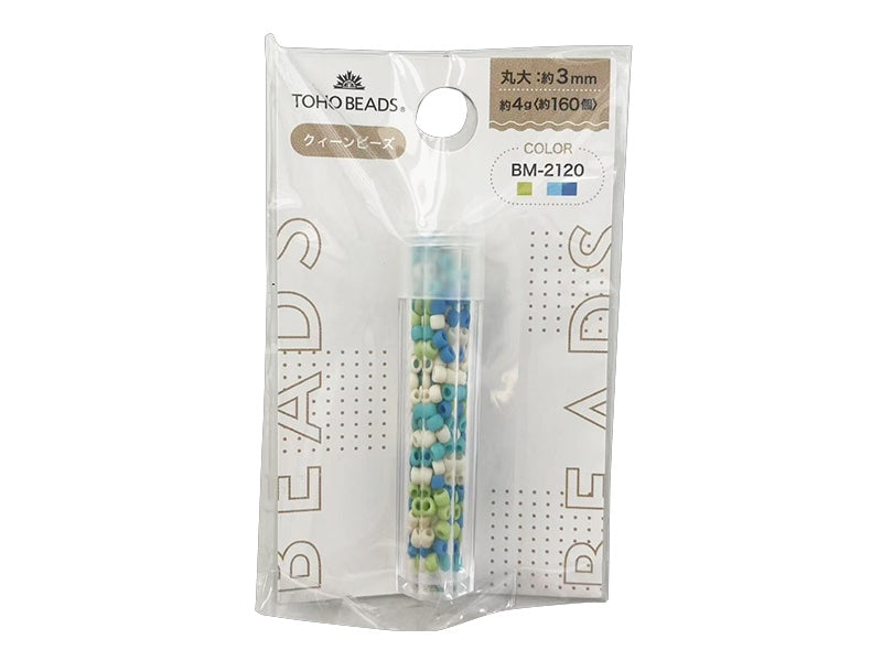 TOHO Beads (Large Round, Mixed Blue Colors, BM-2120)