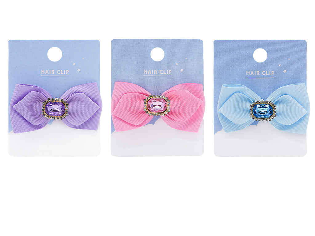 Ribbon Hair Clip (Stone)