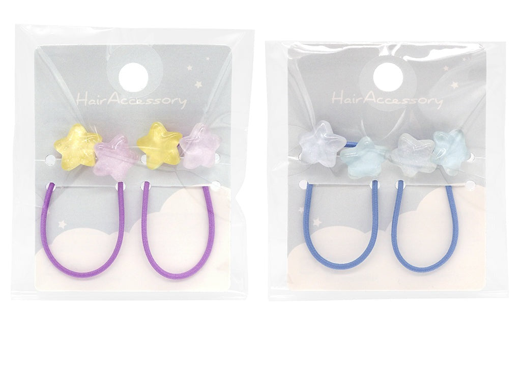 Hair Pony Set (Double, Star)
