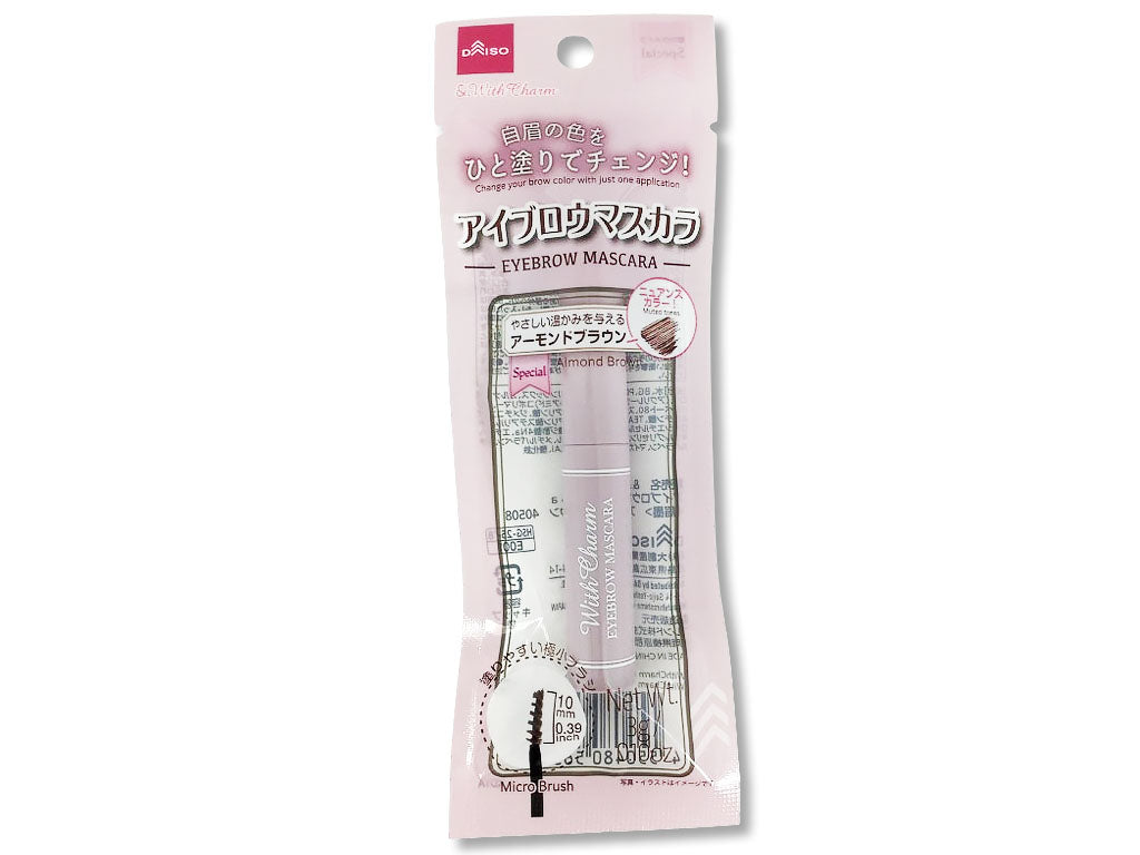 &. With Charm Eyebrow Mascara Almond Brown