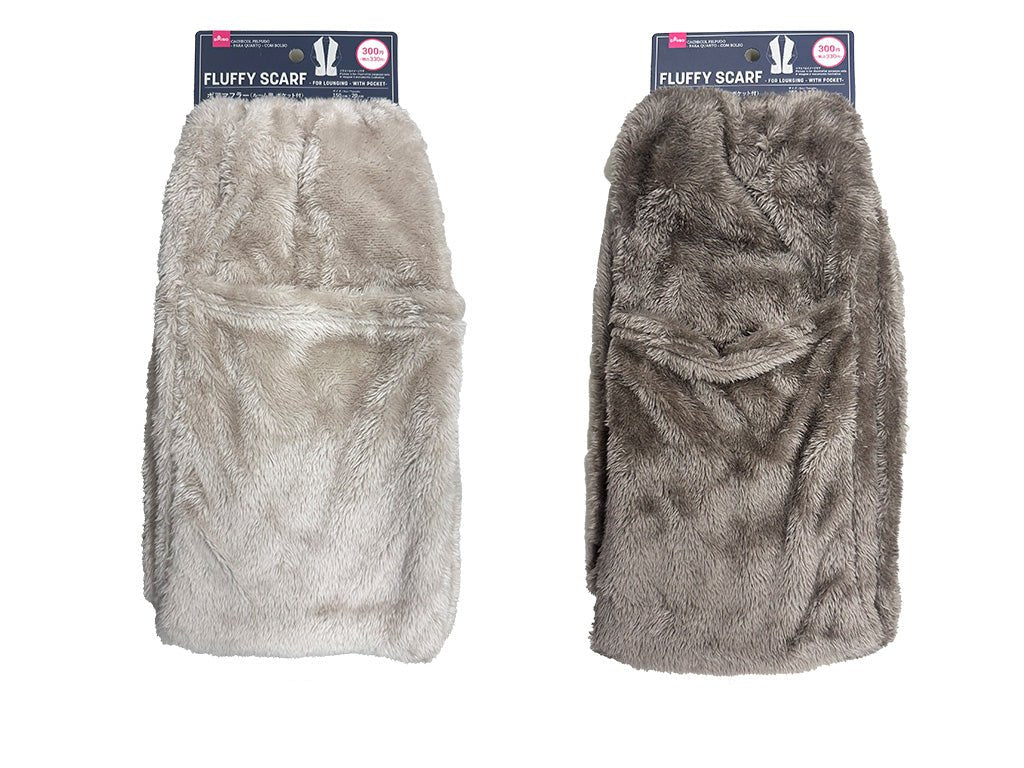 Faux Fur Scarf (Room Use, With Pocket)