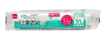 Roll Trash Bags (Semi-Transparent, 17 Sheets)