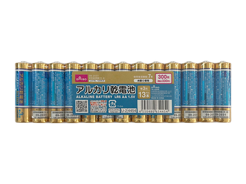 Alkaline Battery Type AA (13 Pack)