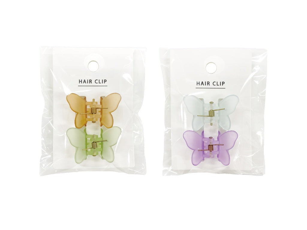 Bun Clip (Matte, Butterfly, 2P)