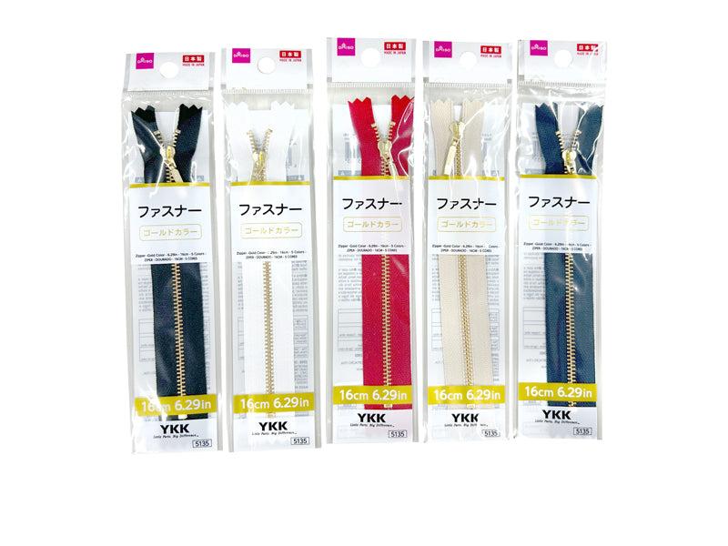 Zipper (Gold Color, 5 Colors)