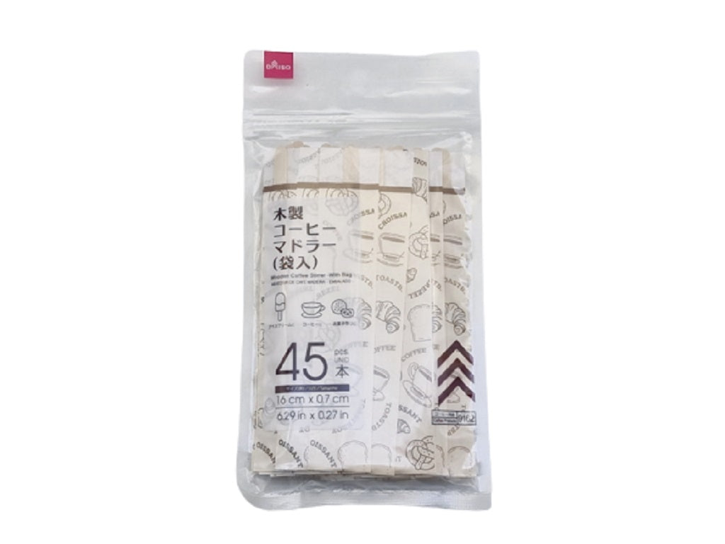Wooden Coffee Stirrer (45 pieces)