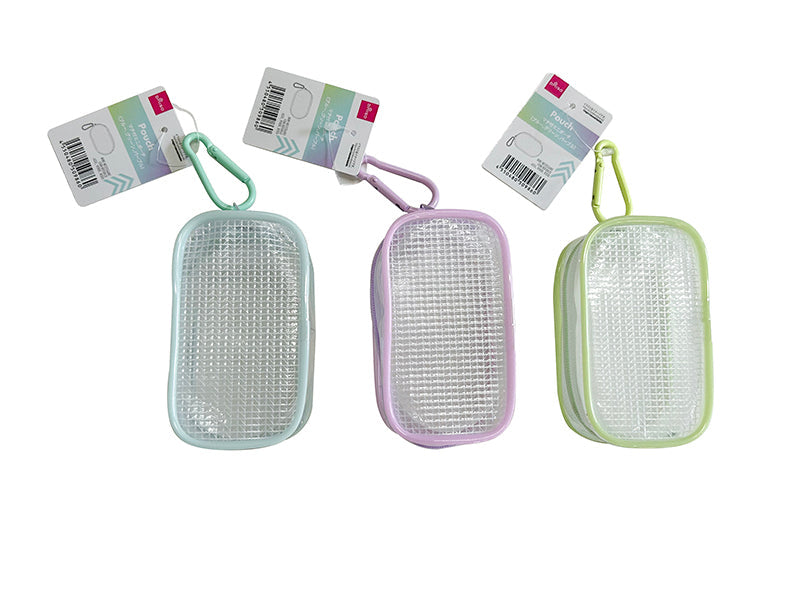 Mini Pouch with Gusset (Blue, Green, Purple)