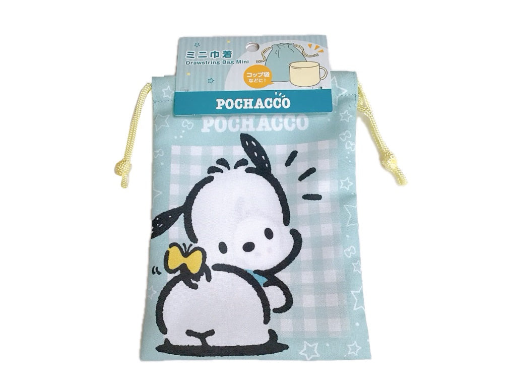 Mini Drawstring Pouch - Pochacco Mint