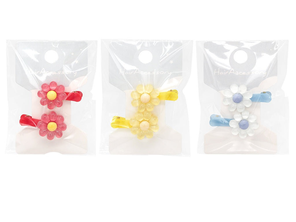 Hair Clip (Glossy, Flower)