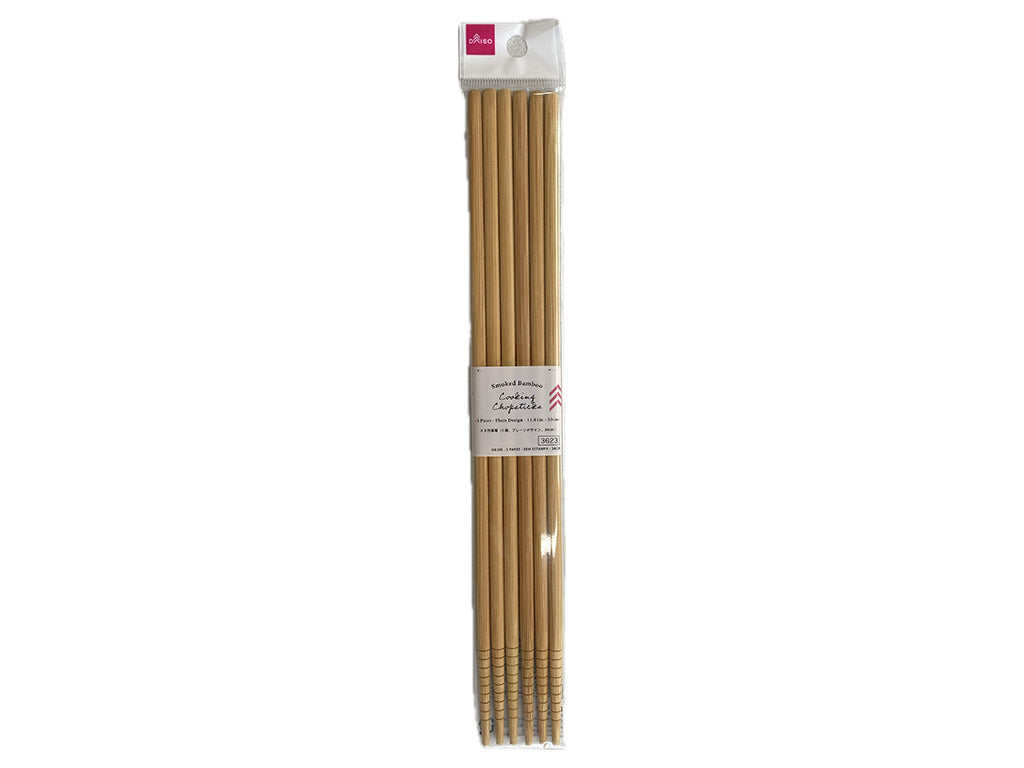 Black Bamboo Chopsticks (3 Pairs, Plain Design)