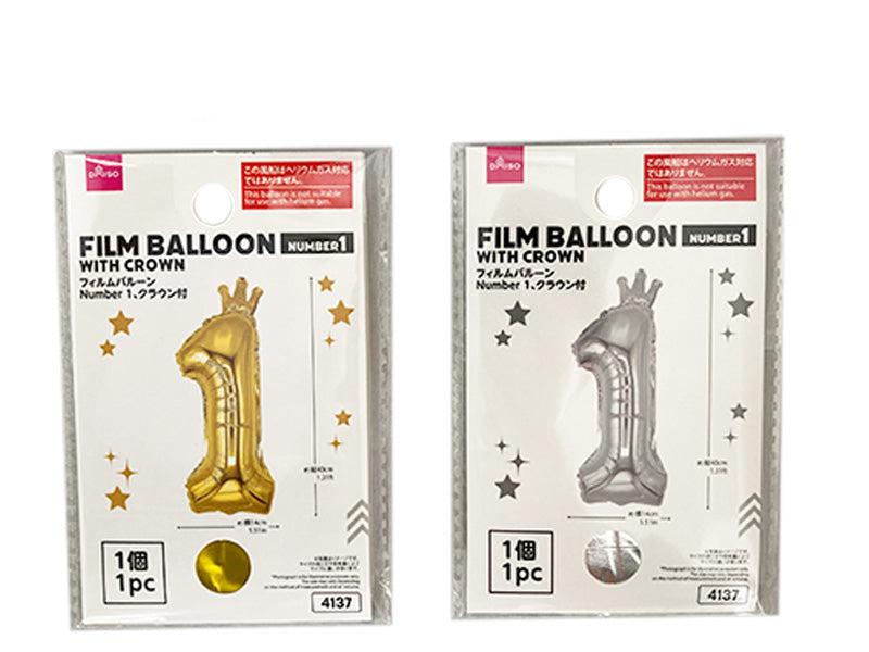 Film Balloon (Number 1, with Crown)
