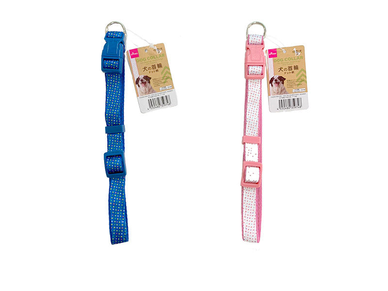 Dog Collar (Medium Dog, Dot Pattern)