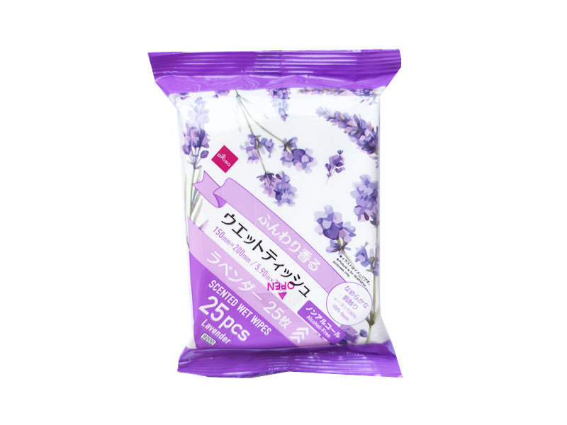 Scented Wet Wipes (25 Sheets, Lavender)