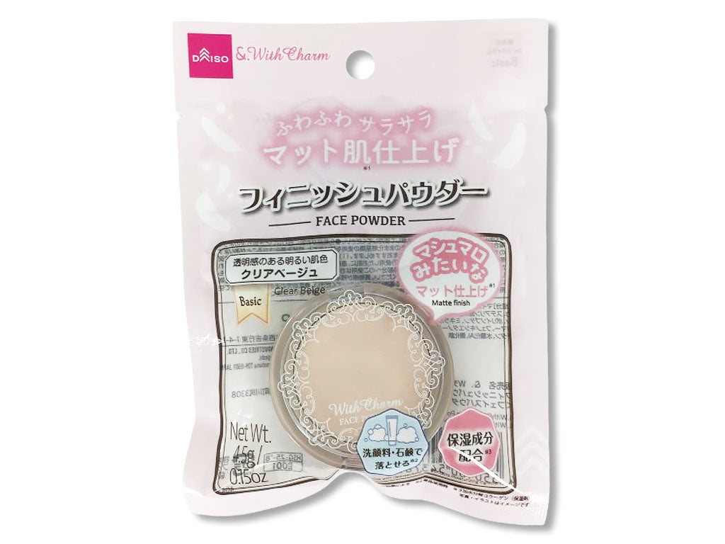 &. With Charm Fluffy Finish Powder Clear Beige