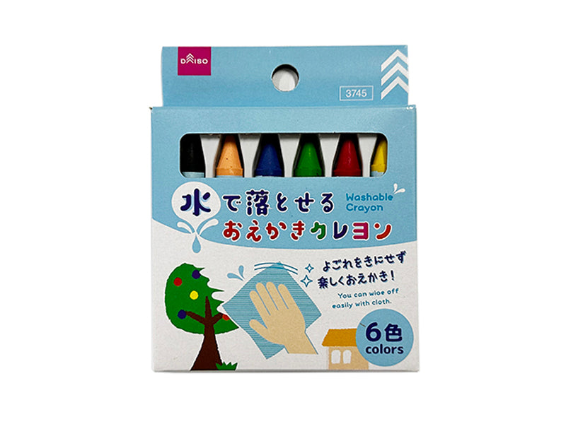 Washable Crayons (6 Colors)