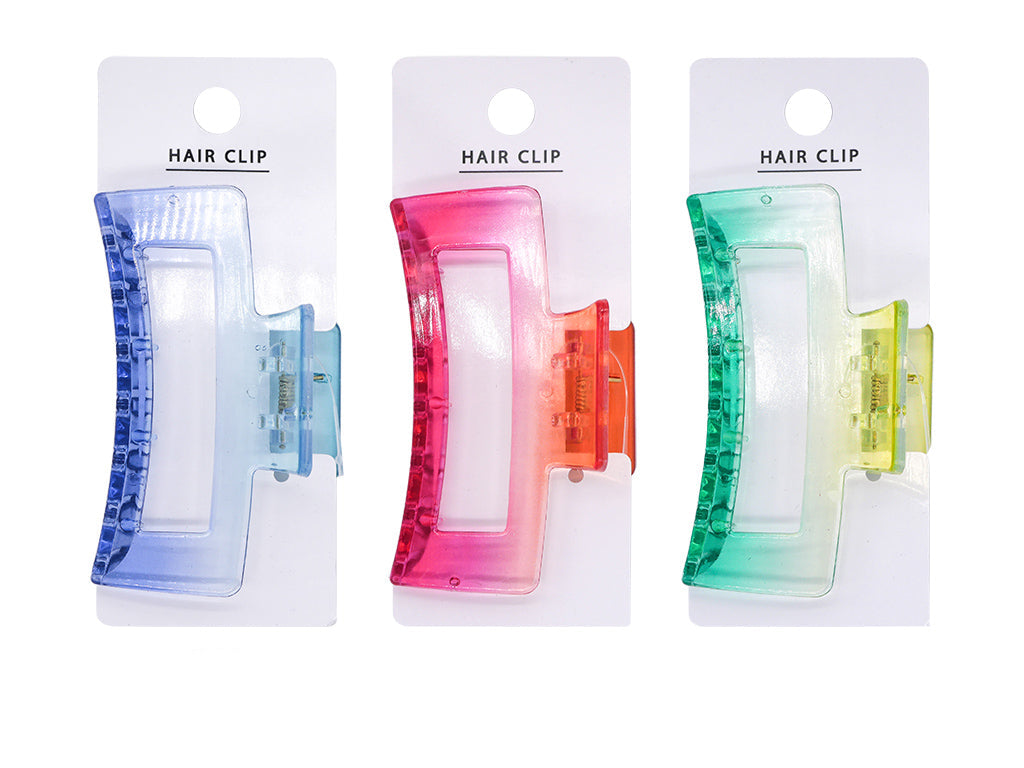 Clear Gradient Square Hair Clip