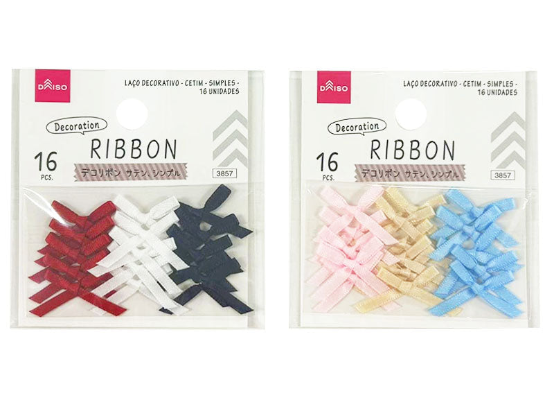 Deco Ribbon (Satin, Simple, 16 Pieces)