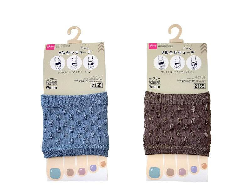 Sandal Socks (Band Type, Glossy Thread, Float, Dot)