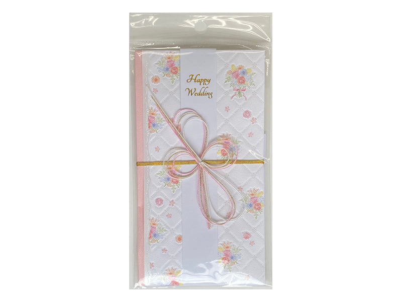 Western Style Money Envelope (Pink Bouquet)