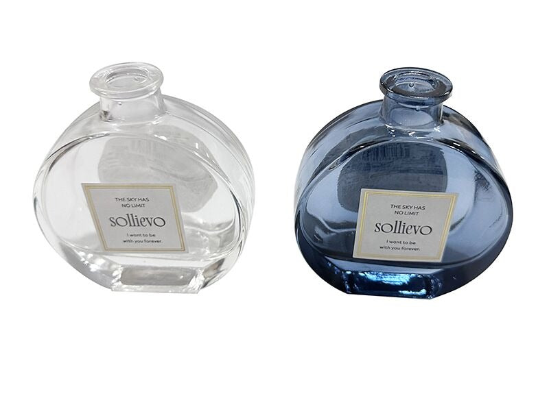 Glass Bottle (Flat Round)