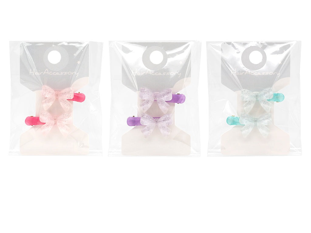 Hair Clip (Glitter, Ribbon)