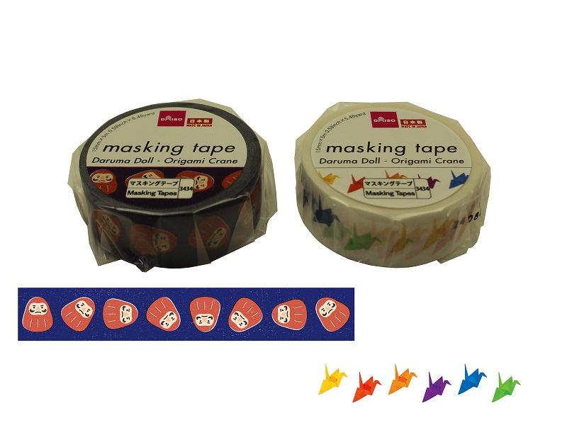 Masking Tape (Daruma, Origami Crane)